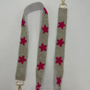 Custom Handmade Beaded <b>Bag</b> <b>Strap</b> Embroidered Shoulder <b>Strap</b> <b>Replacement</b> Purse Handle Wholesale - Product Image 5