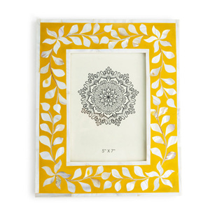 Mother of pearl inlay picture frames for table decor pictures and <b>wall</b> art photos made in Vietnam - Product Image 4