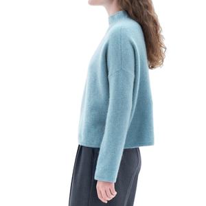 Dernier modèle de pull en mohair pour femmes tricoté en laine respirante pour l'hiver épais et chaud pull décontracté tricots pour femmes - Product Image 4