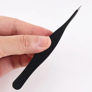 Pinzas Profesionales de Acero Inoxidable para Cejas, Punta Curva, Ligeras, Reutilizables, de Alta Precisión, Rizador de Pestañas Invertido de Alta Gama - Product Image 3