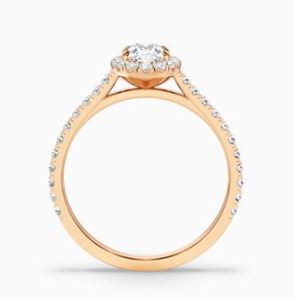 Oval Cut Moissanite Prong Setting 925 Sterling Silver Rhodium Plated Luxury Engagement Wedding <b>Ring</b> <b>Dainty</b> Minimalist Promise - Product Image 2