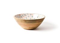Bol de service à salade en bois imprimé émaillé écologique, design personnalisé, style américain, 10L+, pour la maison et les restaurants