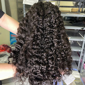 Peluca de Cabello Virgen Rizado Birmano Vietnamita de Color Natural para Mujer, Precio de Fábrica al por Mayor, Hermosa Peluca de Cabello en Tendencia - Product Image 1