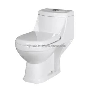 High-Efficiency One-Piece Toilet designed for optimal hygiene tank is integrated into the bowl for a seamless appearance