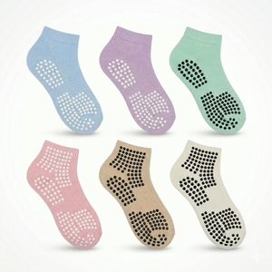 Calcetines de Pilates Personalizados 100% Algodón con Agarre de Silicona en la Parte Inferior, Calcetines de Yoga Antideslizantes para Estudios de Pilates, Marcas OEM ODM, Venta al Por Mayor - Product Image 3