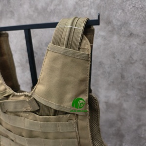 <span class=keywords><strong>Gilet</strong></span> tactique modulaire Kango, porte-plaques, en nylon durable, couleur sable, multifonctionnel, pour la protection en extérieur - Product Image 5