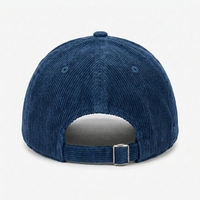 Gorra de Béisbol Premium de Pana, 6 Paneles, Color Sólido, Unisex, Ajustable, Estilo Deportivo Casual, para Adultos, Uso en Primavera, Bordado 3D, OEM