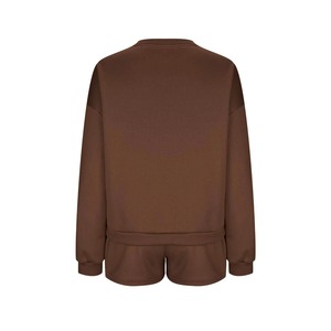 Ensemble deux pièces de haute qualité pour couple : sweat-shirt ample à manches longues et short, collection hiver 2026, prix bas pour femme, 2 pièces - Product Image 3