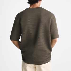 T-shirt en coton imprimé de haute qualité, 100 % coton, manches courtes, coupe ample, respirant, décontracté, pour l'été, logo personnalisé, 200 grammes - Product Image 4