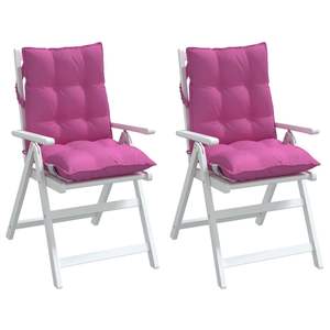 Juego de 2 Cojines para Silla de Respaldo Bajo en Tela Oxford Rosa, 100% Poliéster, para Uso en Exteriores - Product Image 4