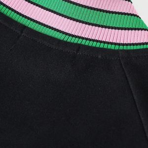 AKA Fleece Letterman <b>Jacket</b> Black Green <b>Pink</b> Varsity Style Embroidered Chenille <b>Jacket</b> Unisex College Fashion Outerwear - Product Image 4