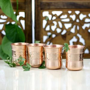 Verres à boire en cuivre en gros, gobelets métalliques en vrac pour l'eau, les jus, les cocktails, durables, réutilisables, pour la cuisine, l'hôtel, le bar. - Product Image 2