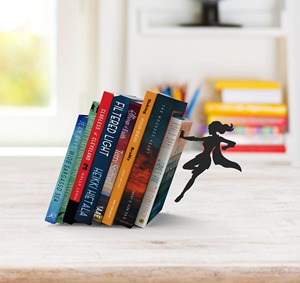 Industrial Modern Metal Bookend Bold Structure With Strong Build Perfect For Trendy Workspace And Interior Styling <b>Compact</b> Steel - Product Image 1
