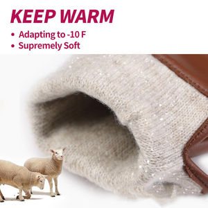 Nouveauté : Gants en cuir élégants et décontractés de haute qualité, en cuir véritable, best-seller - Product Image 3