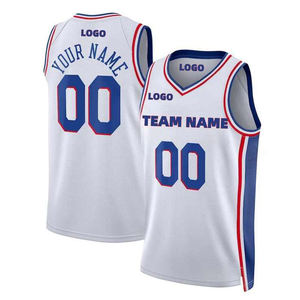 Maillot de basket personnalisé respirant pour l'été, uniforme d'équipe avec impression lumineuse, antibactérien, sans manches, unisexe - Product Image 1