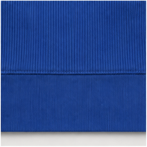 T-shirt ajusté bleu cobalt à une épaule et manches trois quarts pour femme WTS-0018 - Product Image 6