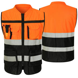 High Visibility Safety <b>Vest</b> Reflective Stripes Unisex Workwear Polyester Material CE/EU Certified Acidproof Breathable - Product Image 6