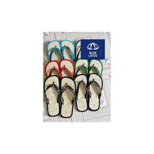 PANTUFLAS DE PAGROSA ECOLOGICAS HECHAS A MANO, SEGUROAS Y LIMPIAS, LAS MÁS VENDIDAS, IDEALES PARA HOTELES, SPAS Y PASEOS CASUALES EN LA PLAYA - Product Image 1