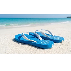 Custom EVA Non Slip Sole Vietnam Open Toe Printed High Quality Glued Pattern Outdoor <b>Slippers</b> Men Women Rubber Flip Flops - Product Image 1