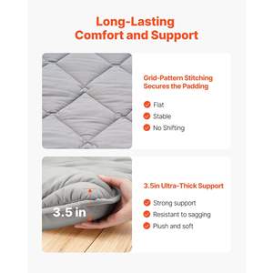 Japanese Twin Size Foldable <b>Tatami</b> <b>Mattress</b> 80 X 39 X 3.5 Gray Fastener 9-Layer Floor Mat Dormitory Yoga Storage Bag Model - Product Image 5