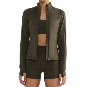 ชุดออกกำลังกายโยคะผู้หญิงแบบสั่งทำพิเศษ ชุดฟิตเนส ชุดออกกำลังกาย 3 ชิ้น ชุดโยคะแขนยาวไร้ตะเข็บสำหรับผู้หญิง - Product Image 4