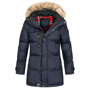 Manteau d'hiver personnalisé en fourrure pour femme 2026, long manteau en laine, parka matelassée pour femme avec capuche pour l'hiver, avec option OEM - Product Image 2
