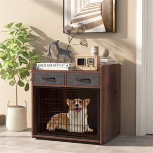 Casa para Mascotas de Madera Maciza Impermeable para Gatos y Perros Grandes, para Interiores - Product Image 4