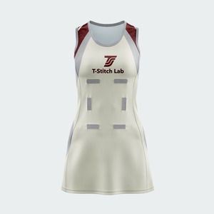 Tenues de cricket personnalisées OEM/ODM de haute qualité, respirantes, 100% polyester, antibactériennes, écologiques, imprimées numériquement, robe courte - Product Image 4