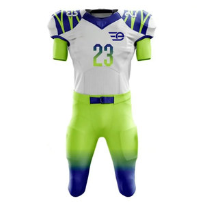 Ensemble d'uniformes de football américain personnalisés, respirants, pour la compétition, fabriqués en usine - Product Image 1
