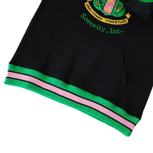 เสื้อกันหนาวมีฮู้ดแบบสวมหัวสีดำสำหรับทั้งชายและหญิง, เสื้อกันหนาวมีฮู้ดสีดำสีเขียวสวมใส่สบายเสื้อผ้าสไตล์กรีก - Product Image 5