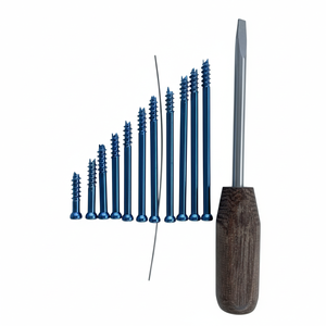 Tornillos canulados de 6.5mm con rosca de 16mm, longitud 30-110mm, titanio (86 piezas) - Product Image 1