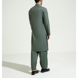 Shalwar Kameez uni pour homme, tissu de qualité supérieure, confortable, vêtement traditionnel pour la vie quotidienne et la prière. - Product Image 2