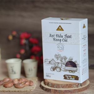Meilleur Choix Dong Phu Noix de Cajou Bio W240 Grillées Salées Premium du Vietnam, Boîte Cadeau en Papier, Snack 235g - Product Image 2