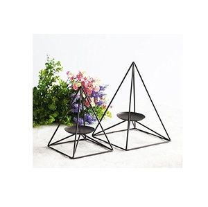 Lanterne porte-bougie artistique en fer forgé pour centre de table, faite à la main, écologique, durable, décoration de Noël pour la maison - Product Image 4
