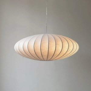 Designer Pleated Fabric Pendant Light Nordic Cream Style Wavy Hanging Lamp Luxury <b>Chandelier</b> for Living Room Bedroom Hotel Decor - Product Image 4
