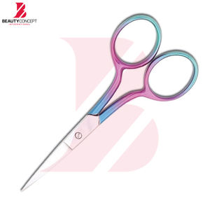 Ciseaux à cuticules professionnels en titane arc-en-ciel, outil de manucure et pédicure pour salon - Product Image 4