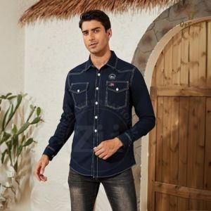 Camiseta de Seguridad Contra Riesgos de Arco Eléctrico en Oferta, Camiseta Ignífuga CAT2/HRC2, Sudadera FRC Resistente a las Llamas, Ropa FR con Diseño Ripstop - Product Image 3