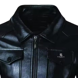 Premium Vintage <b>Biker</b> <b>Jacket</b> Men Genuine Leather Motorcycle Outerwear Casual Winter <b>Jacket</b> Wholesale OEM - Product Image 3