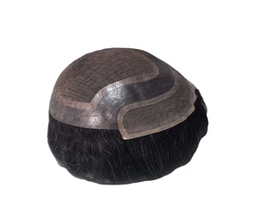 Toupee para Hombre Taz Hair, Peluca de Cabello Humano 100%, Densidad 60%-150%, Cabello Remy Indio, Resistente al Agua, Suave, Ondulado Profundo - Product Image 3