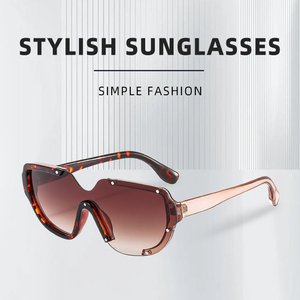 แว่นตาแฟชั่นสุดฮิตปี 2025 เลนส์ชิ้นเดียว สำหรับผู้ชายและผู้หญิง ป้องกันรังสียูวี 400 - Product Image 2