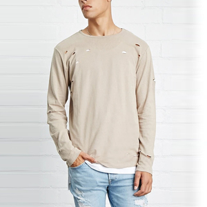 T-shirt vieilli personnalisé OEM/ODM – Qualité supérieure, style vintage, respirant et confortable – Vêtements streetwear directement de l'usine - Product Image 1