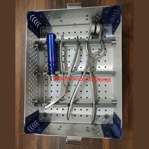 BISONS Kit de Instrumentos Quirúrgicos de Alta Calidad para Plegado y Corte de Malla de Titanio Craneal con Caja de Almacenamiento Quirúrgica - Product Image 2