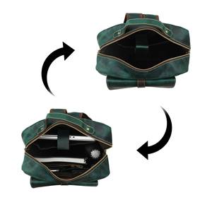 Mochila de Cuero Genuino Personalizada de Lujo para Hombre, Mochila para Portátil, Bolsa de Viaje Impermeable, Mochilas de Cuero Real Duraderas LBK-0128 - Product Image 5