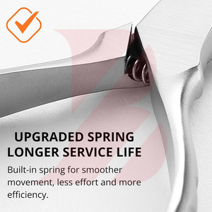 <b>Top</b> Trendy Product Custom Logo Professional Stainless Steel Cuticle Nipper Anti-Slip Handle High Precision Nail Manicure Tool - Product Image 6