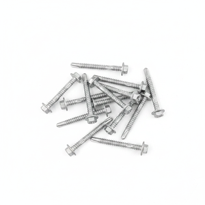 Hot-Dip Galvanized Self-Drilling <b>Screws</b> - Washer Head Integrated Metal Washer Design - Product Image 1