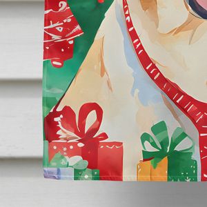 Gran Labrador Retriever amarillo Navidad casa bandera Multicolor porche manga poste decorativo patio Banner ilustraciones poliéster pared - Product Image 4