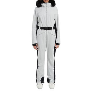Traje de esquí de una pieza para mujer, traje de snowboard ajustado, aislado, impermeable, a prueba de viento, mono para deportes de invierno, cálido, para esquí al aire libre - Product Image 2