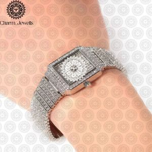 Reloj de Lujo Vintage para Hombre Charm_Jewells, Caja de Acero Inoxidable de 40 mm, Movimiento Mecánico Analógico, Cronógrafo, Detalles de Diamantes, Cristal - Product Image 3