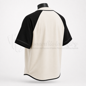Maillot de baseball vintage à manches raglan, uniforme d'équipe personnalisé à boutons, anti-humidité, fabricant de vêtements de sport OEM ODM en gros - Product Image 4