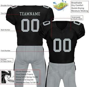 Uniforme Profesional de Fútbol Americano para Club, Personalizado con Logotipo, Nombre y Número, Jersey y Pantalones Acolchados con Transferencia Térmica, Venta al Por Mayor - Product Image 4